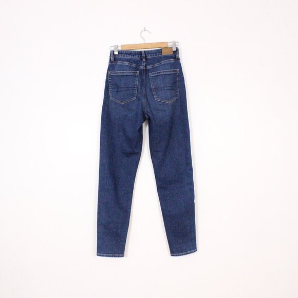 American Eagle Stretch Highrise Skinny Blue Jean Long - Picture 6 of 7